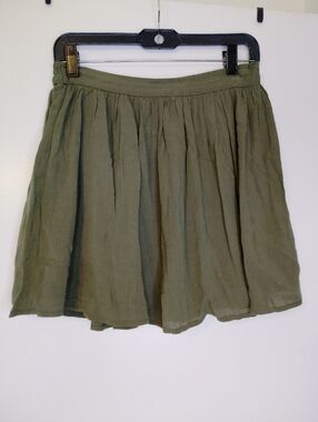Forever 21 Olive Green Skater Skirt